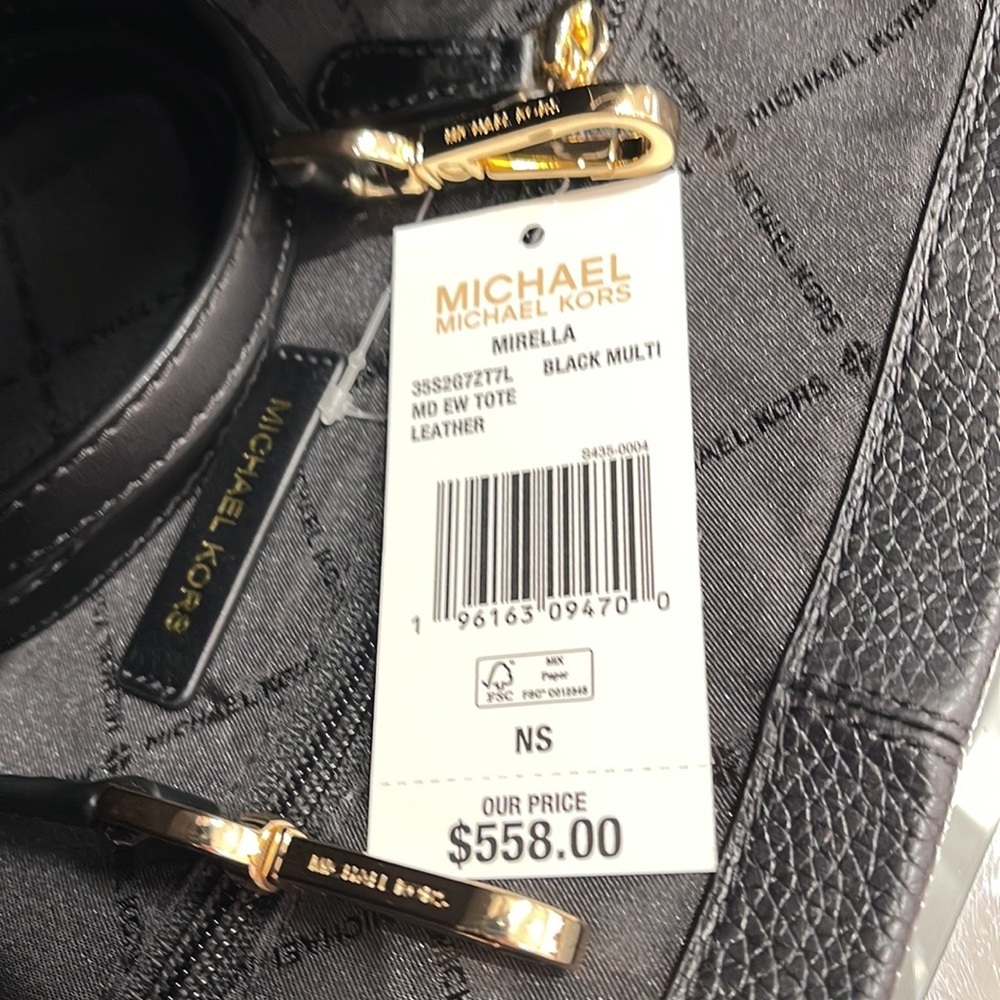 Michael Kors Medium Mirella 35S2G7ZT7L Tote Bag 
Black Multi
NWT - Picture 6 of 16